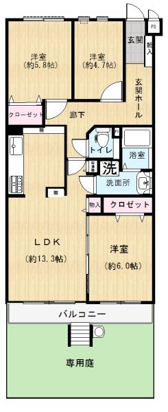 藤和南流山コープの間取り画像