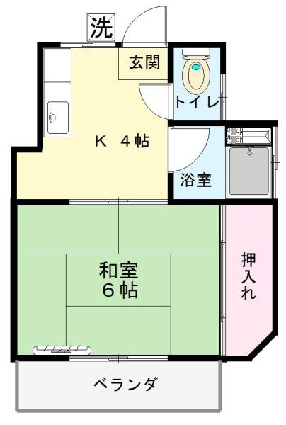 第２田中コーポの間取り画像