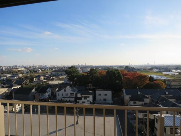 新松戸サンライトパストラル五番街C棟の現地からの眺望画像