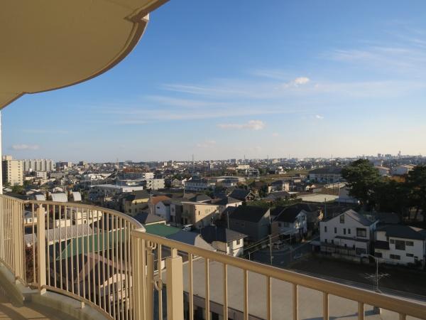新松戸サンライトパストラル五番街C棟の現地からの眺望画像