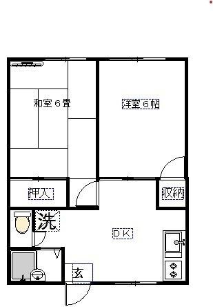 伸晃ハイツ１の間取り画像