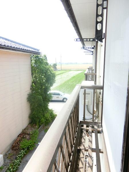 城陽ハイツのバルコニー画像