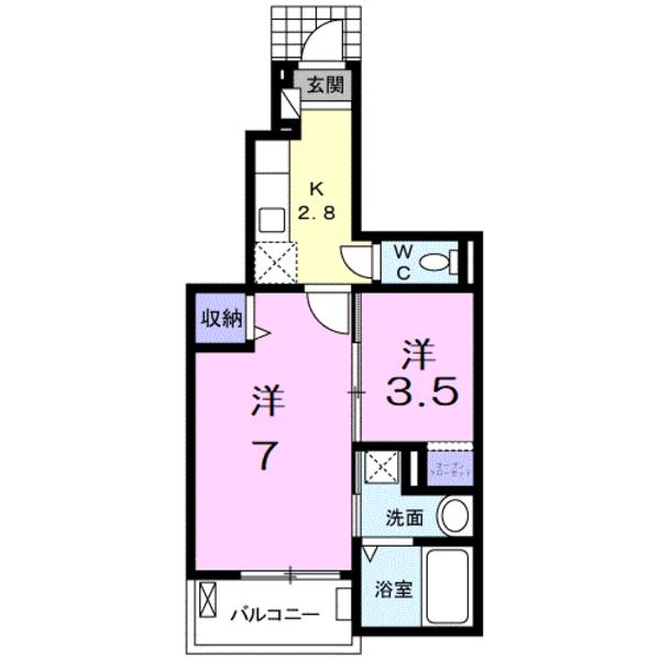 フロール南彦根の間取り画像