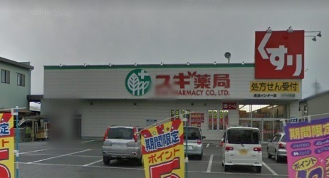長浜市口分田　事業用地のドラッグストア画像