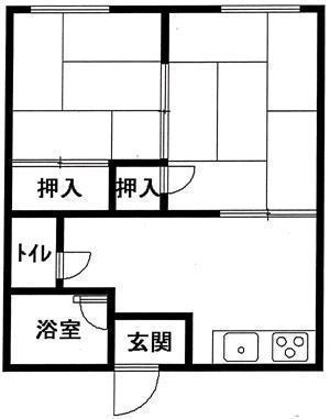 宇尾アパートの間取り画像