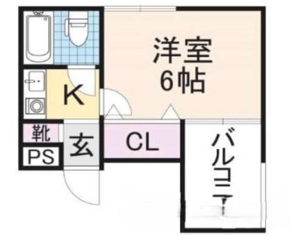 彦根市京町３丁目のマンションの間取り画像