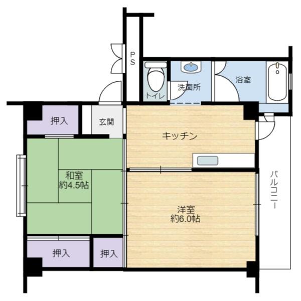 ビレッジハウス鳥居本2号棟の間取り画像