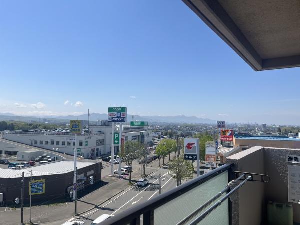 上野幌ファミールハイツ壱番館の現地からの眺望画像
