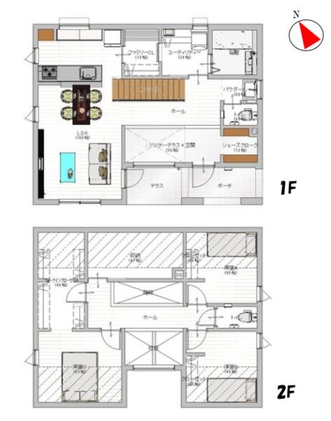 西野１０条７丁目・戸建の間取り画像
