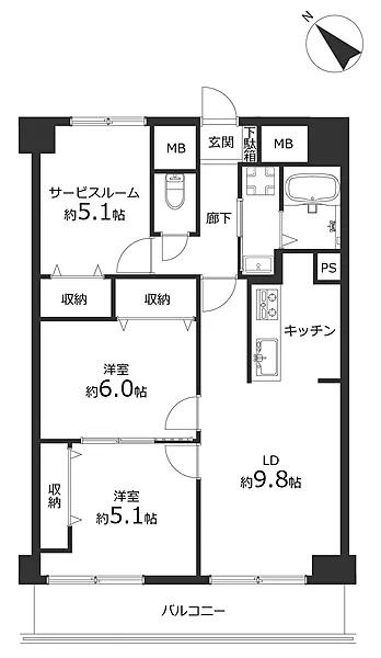 ガーデンハウス南1条通の間取り画像