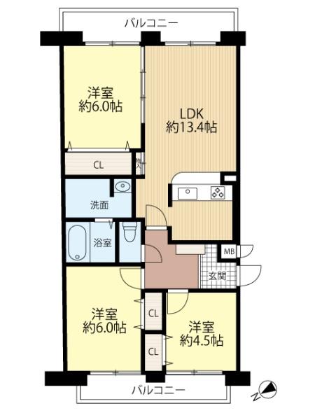 サンコート丘珠の間取り画像