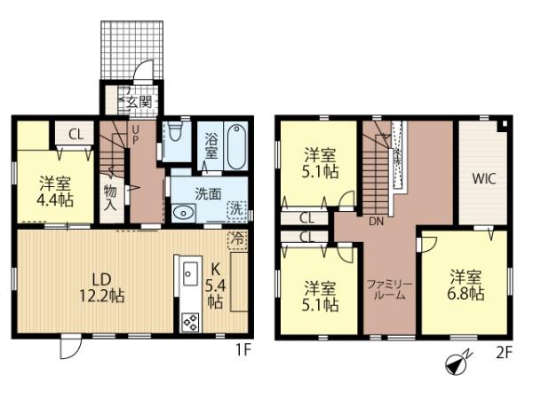 清田１０条３丁目・戸建の間取り画像