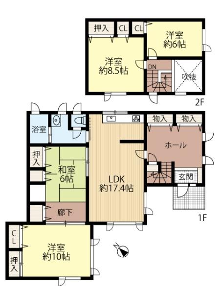 八軒9西10・戸建の間取り画像