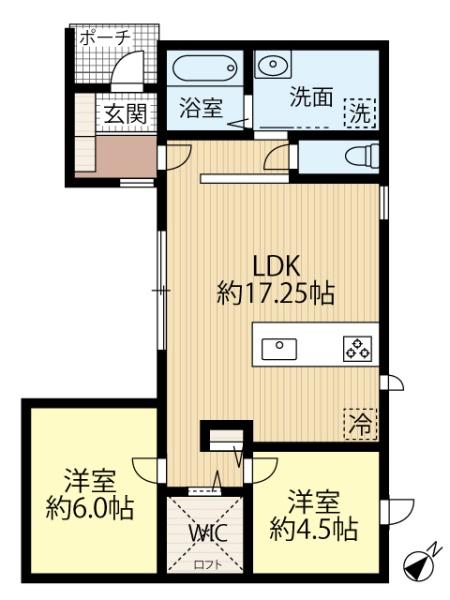 東茨戸2-3・戸建の間取り画像