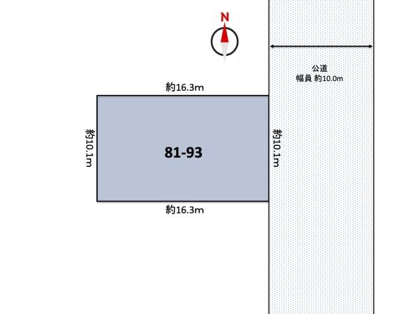 札幌市清田区真栄一条２丁目の土地の間取り画像