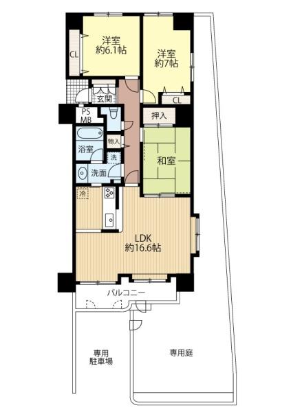 ダイアパレス篠路の間取り画像
