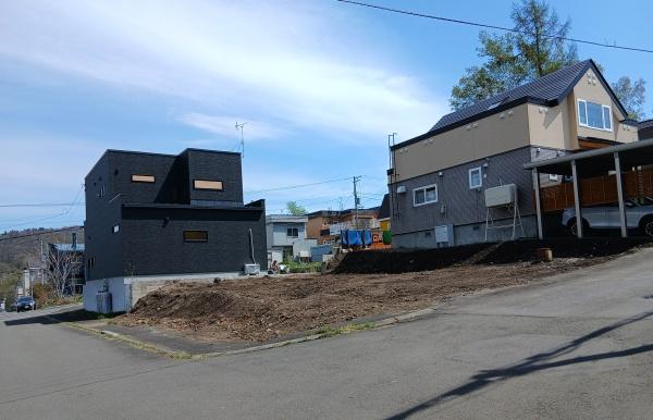 札幌市南区藤野六条4丁目の土地の現地土地写真画像