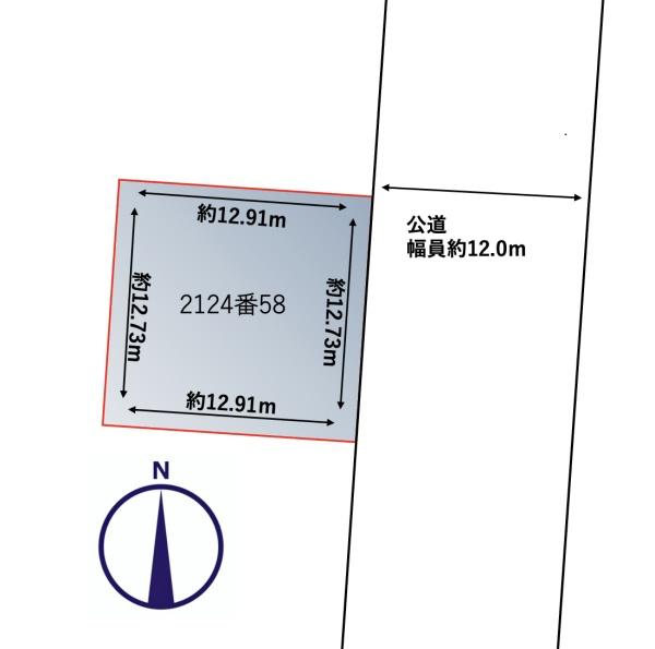 東米里2124-58・土地の間取り画像