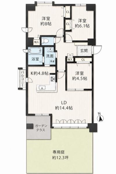 エクセルシオール南郷南の間取り画像