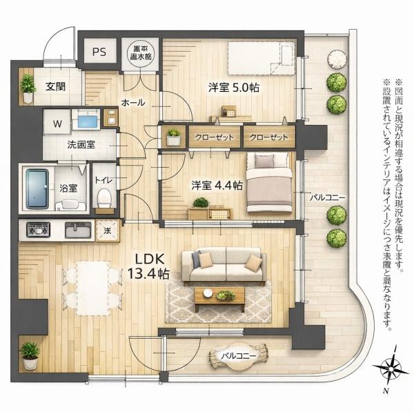 ライオンズマンション円山第３の間取り画像