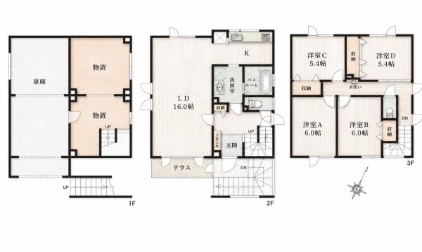 月寒東3条6丁目・戸建の間取り画像