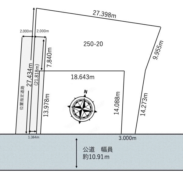 北7条西21丁目・土地の間取り画像