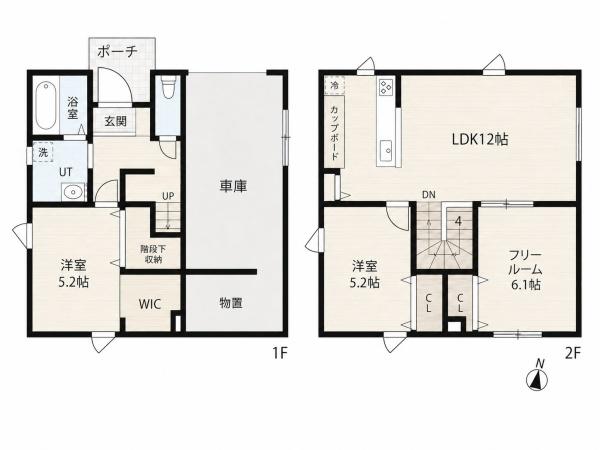 札幌市西区福井２丁目の中古一戸建の間取り画像