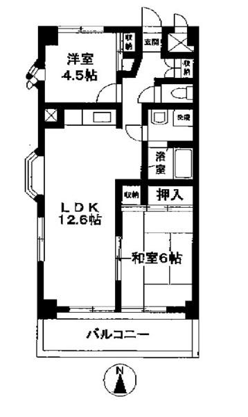 小平市小川東町５丁目のマンションの間取り画像