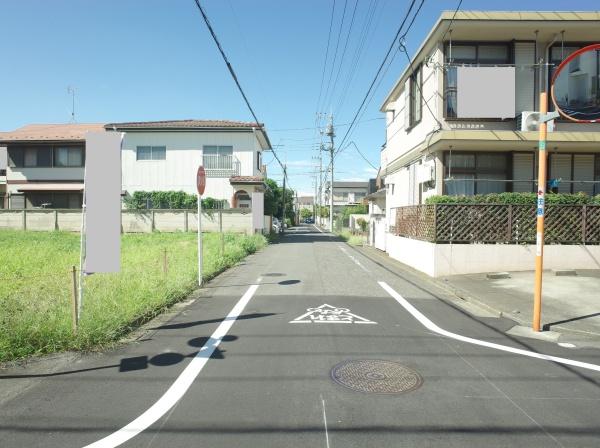 小平市学園西町３丁目の土地の前面道路含む現地写真画像