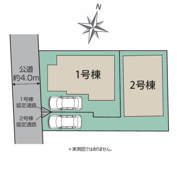 東村山市富士見町３丁目の新築一戸建の全体区画図画像