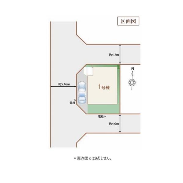 小平市学園西町２丁目の新築一戸建の区画図画像