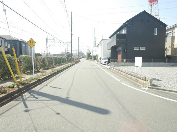 小平市栄町１丁目の土地の前面道路含む現地写真画像