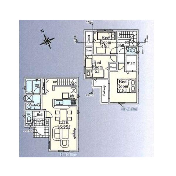 小平市上水新町２丁目の新築一戸建の間取り画像