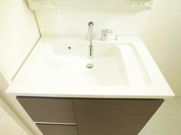 小平市学園東町の新築一戸建の洗面台・洗面所画像