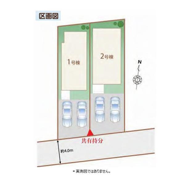 小平市小川町１丁目の新築一戸建の全体区画図画像