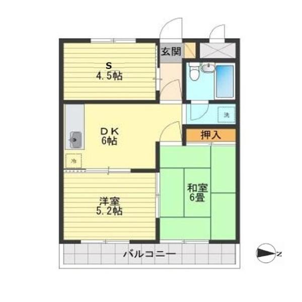 コーワコーポ第14小平の間取り画像