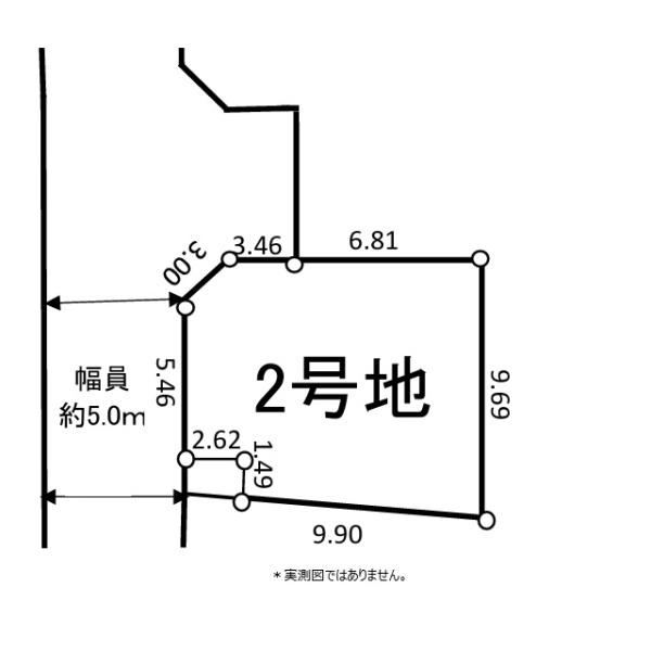 小平市小川町１丁目の土地の区画図画像