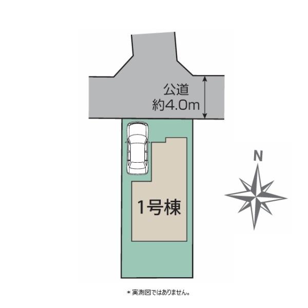 小平市学園東町1丁目の新築一戸建の区画図画像