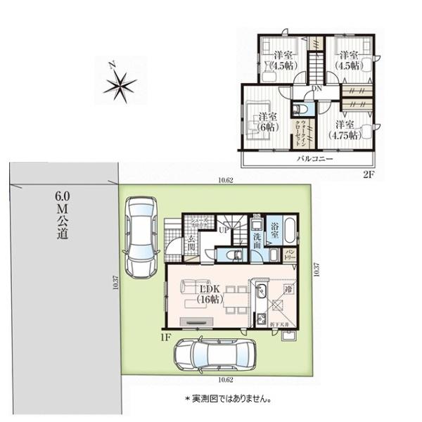 小平市上水新町２丁目の新築一戸建の間取り画像