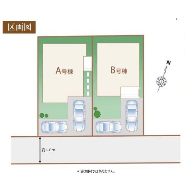 東村山市富士見町3丁目の新築一戸建の全体区画図画像