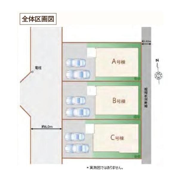 小平市津田町１丁目の新築一戸建の全体区画図画像