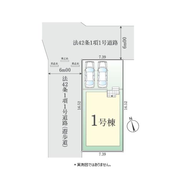 東大和市新堀３丁目の新築一戸建の全体区画図画像