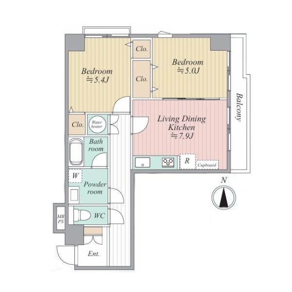一橋学園ガーデニアの間取り画像