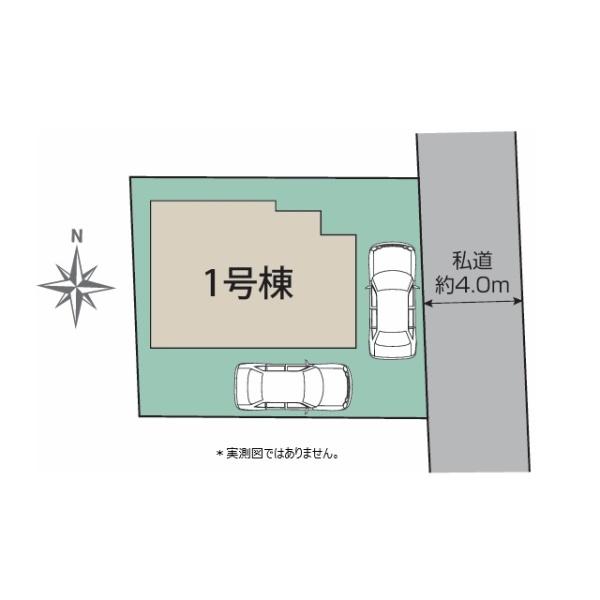 小平市学園東町の新築一戸建の区画図画像