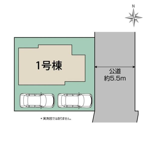 小平市小川町2丁目の新築一戸建の区画図画像