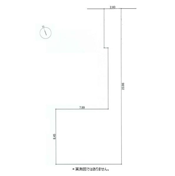 小平市上水新町１丁目の土地の区画図画像