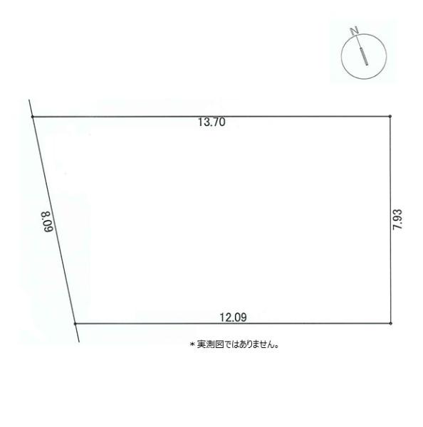 小平市上水新町1丁目の土地の区画図画像