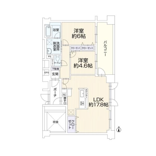 レクセルマンション一橋学園の間取り画像