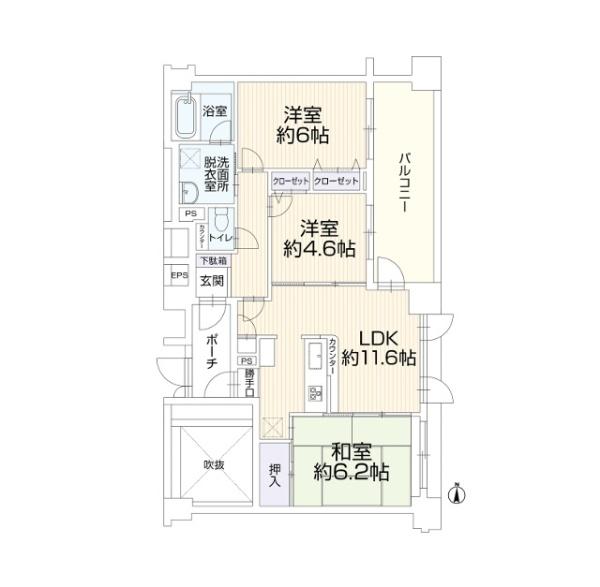レクセルマンション一橋学園の間取り画像