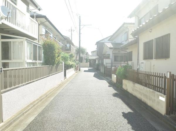 練馬区石神井台５丁目の土地の前面道路含む現地写真画像